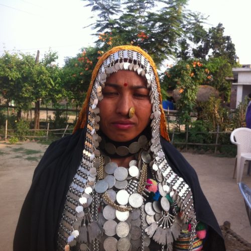 Rana Tharu women from Sukla phanta National park with her attire, Nepal trips