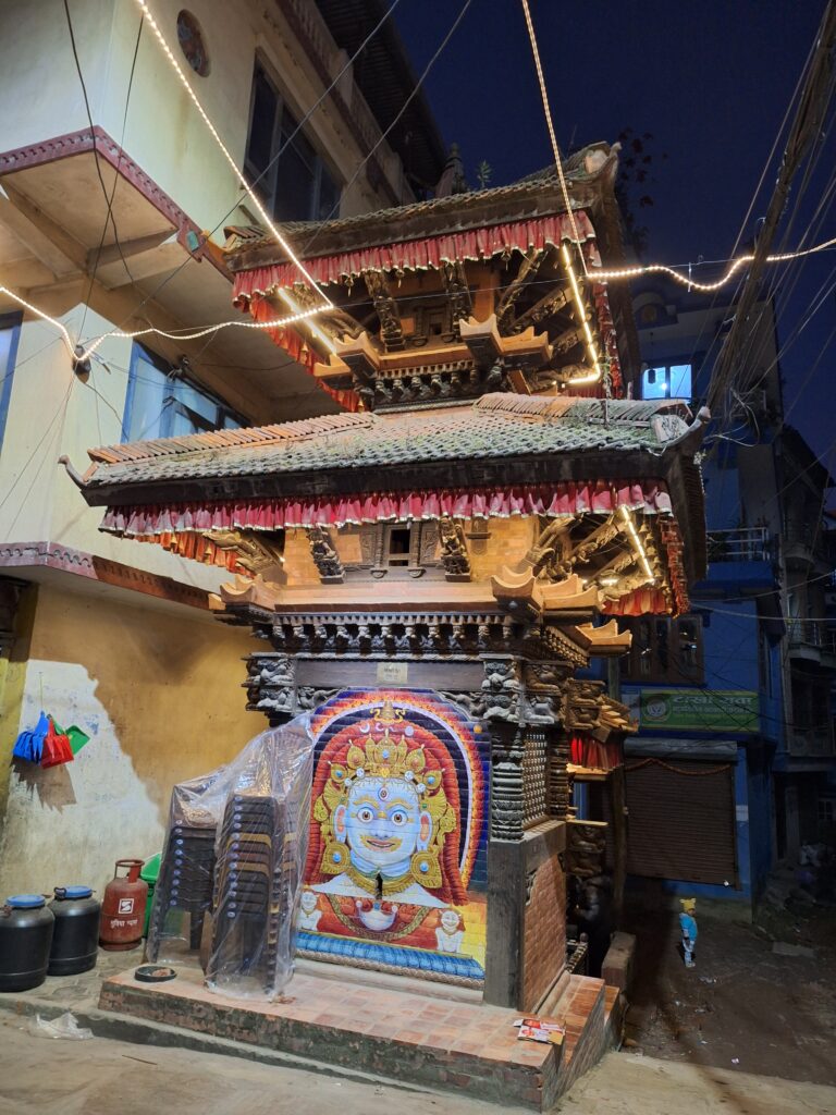 Ganesh Temple in Tokha, Nepal – cultural landmark featured on Evergreen Tours 14-Day Nepal, Bhutan & India tour